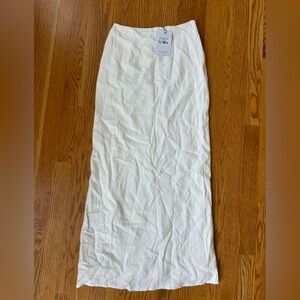 Princess Polly White Maxi Skirt
